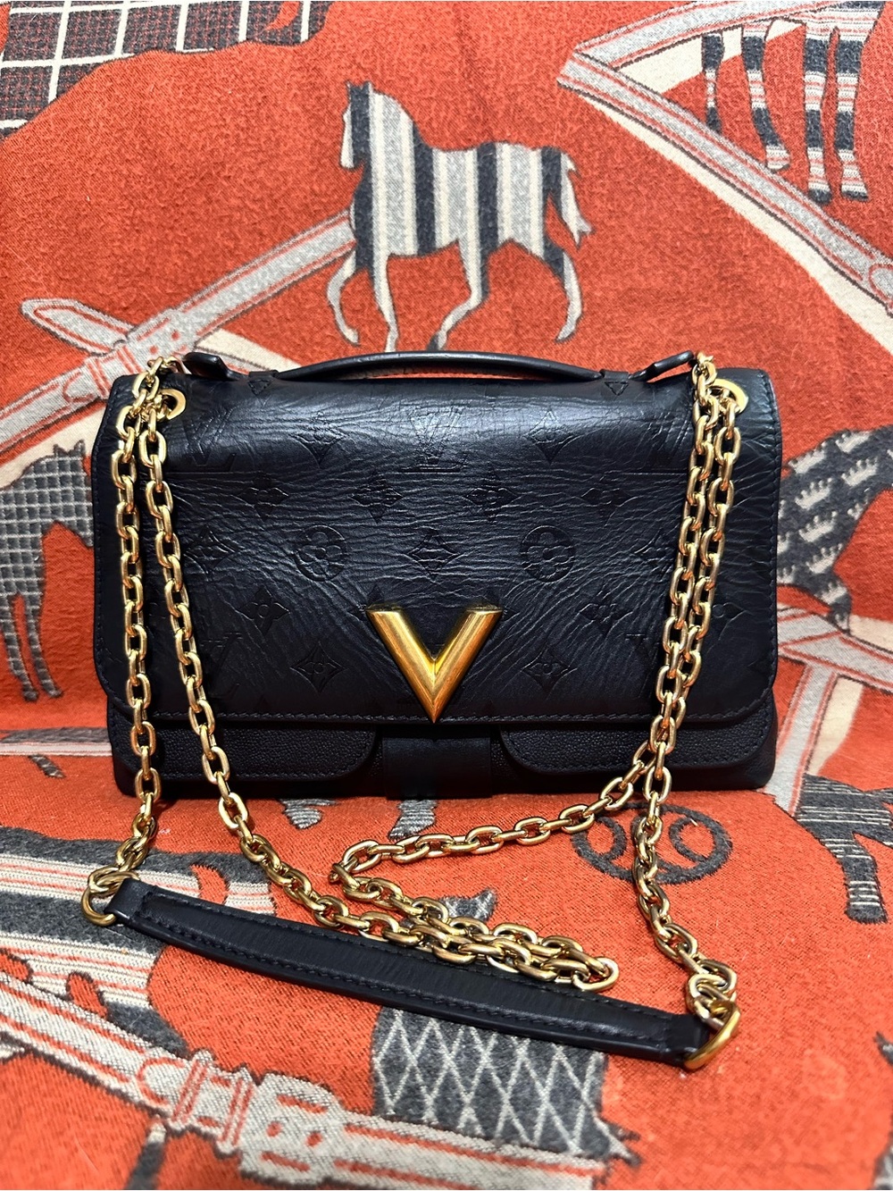 Louis Vuitton ❤️🌟Very Chain Monogram Leather Bag ⭐️